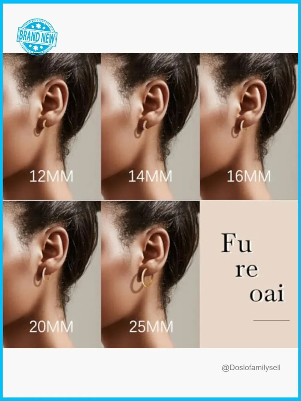 14K Gold Hoop Earrings with Cubic Zirconia Elegant Stackable Sizes 12-25mm